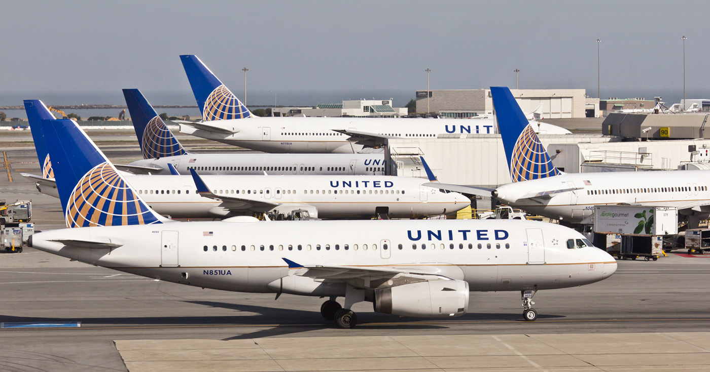 United Airlines Planes at Gates